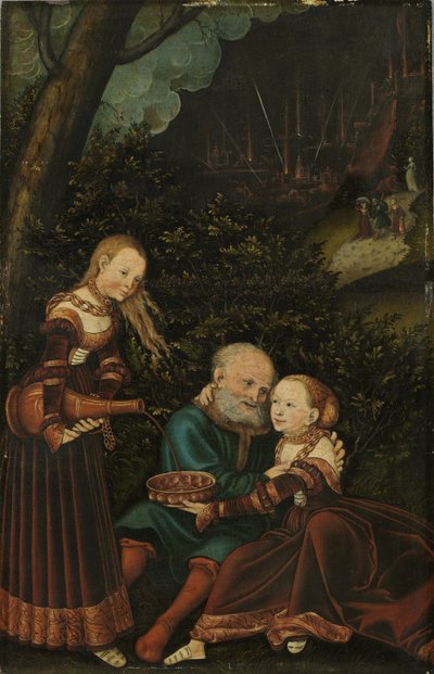 Lot and His Daughters by Lucas Cranach the Elder